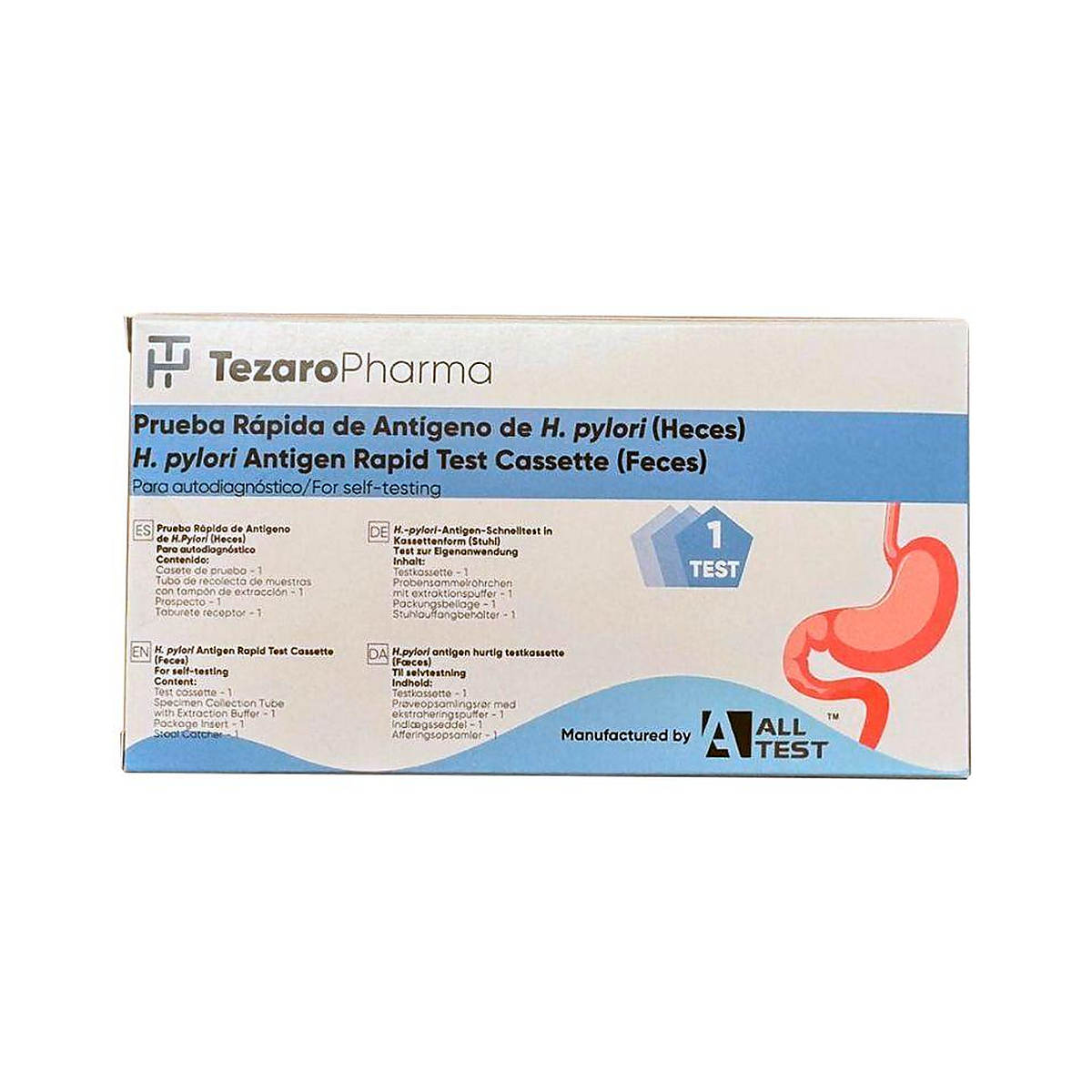 Pack 2 Test rápido Helicobacter Pylori en heces AllTest