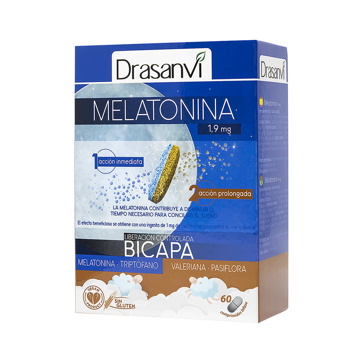 Melatonina Bicapa 60 comprimidos Drasanvi